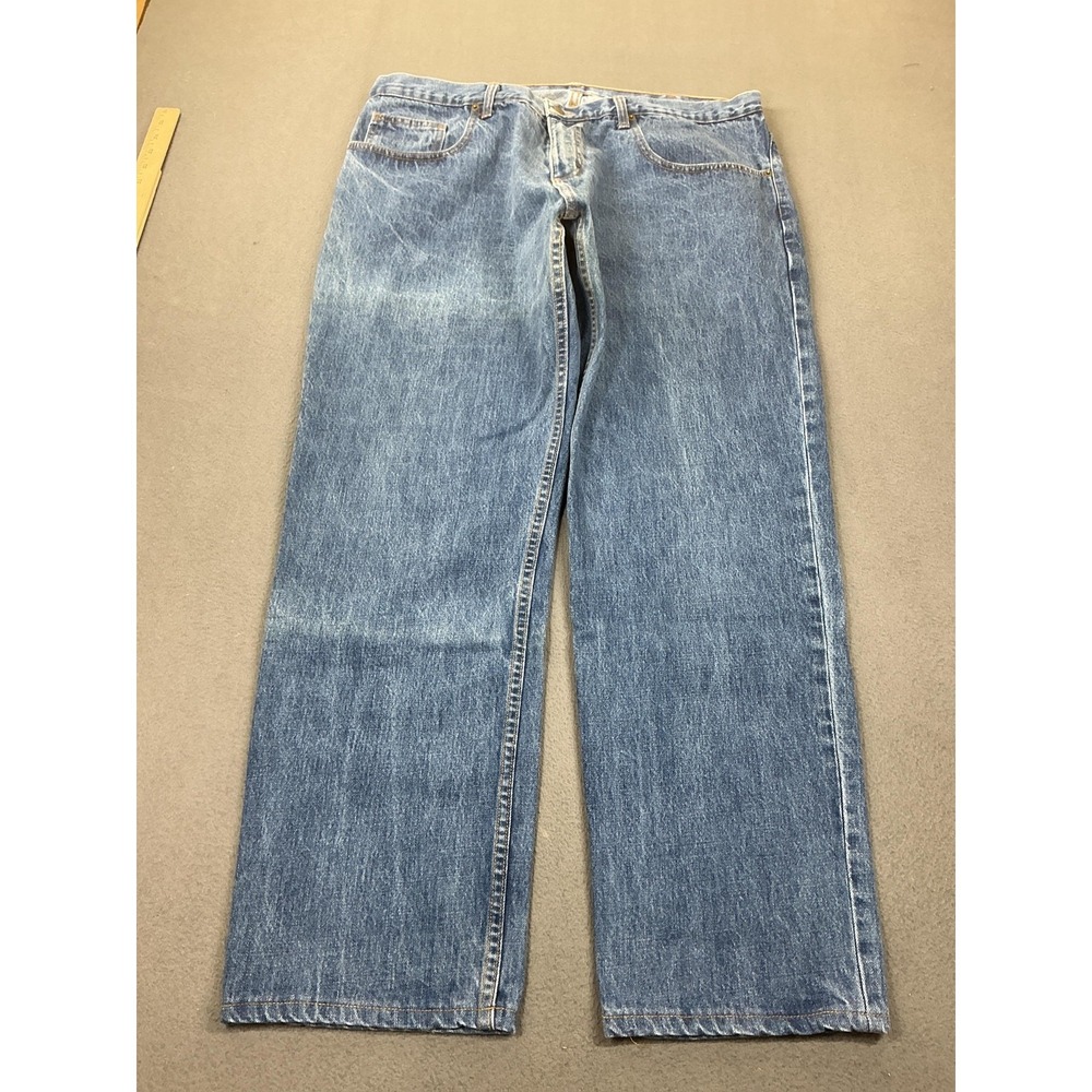 Dearborn Jeans Mens 40x30 Medium Wash Blue Relaxed Straight Cotton USA - Picture 11 of 12